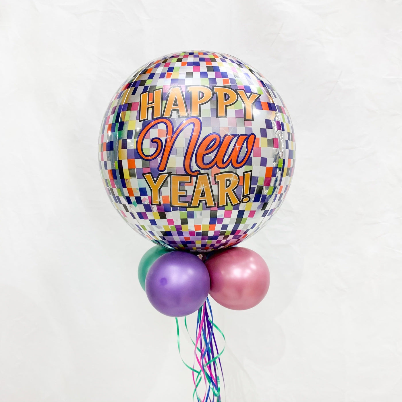 Disco New Year Balloon Centerpiece