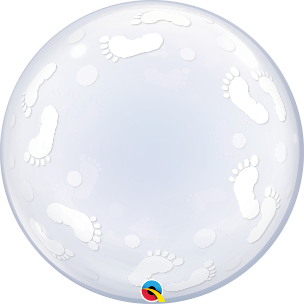 Bubble 24in. Baby footprints