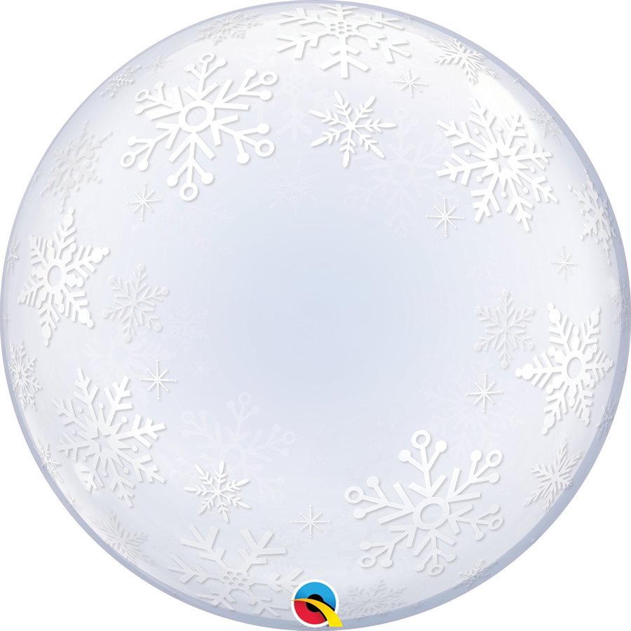 Bubble 24in. Frosty Snowflakes