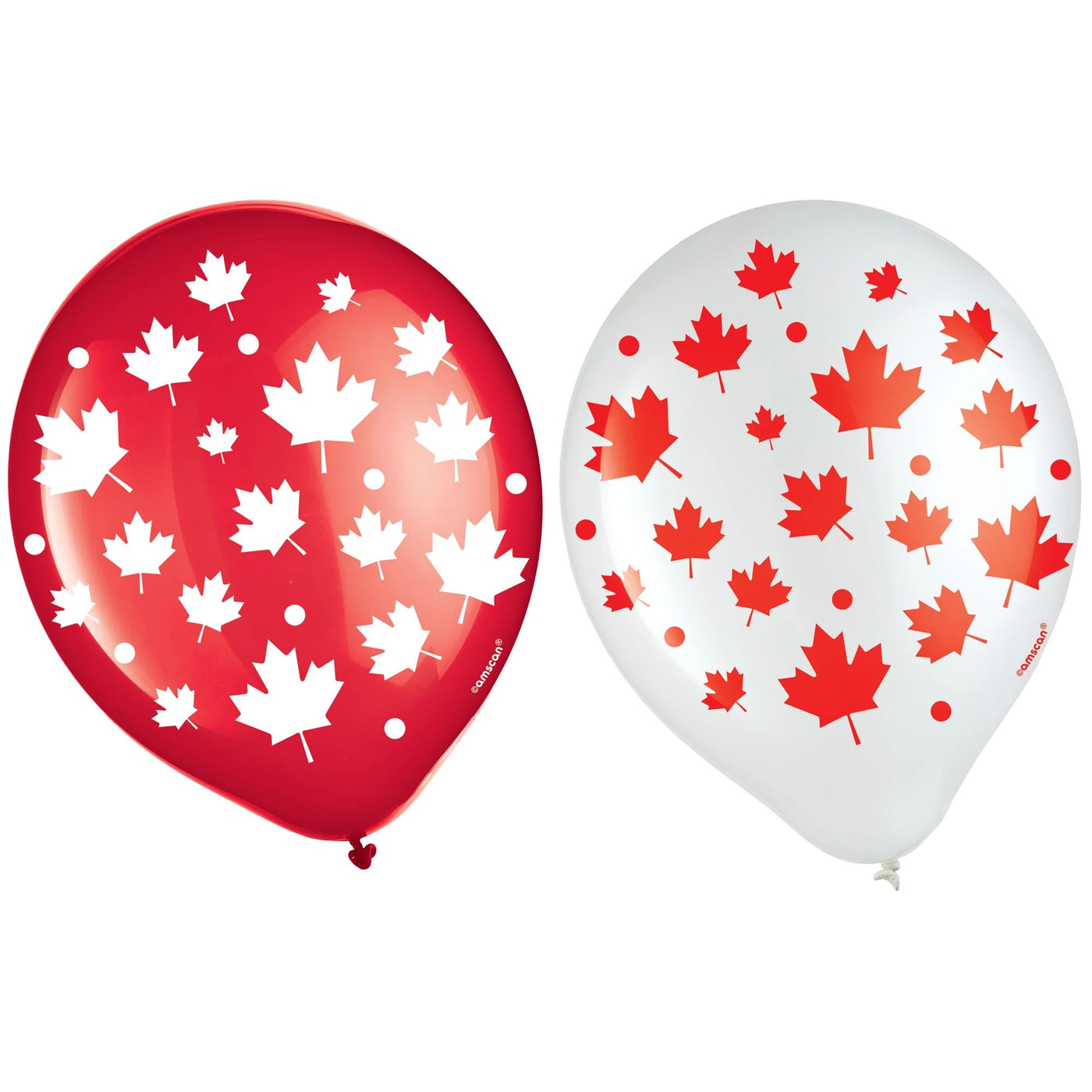 Ballons emballés pour la fête du Canada 12in