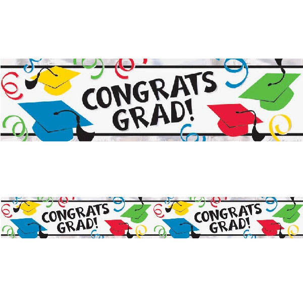Congrats Grad Foil Banner