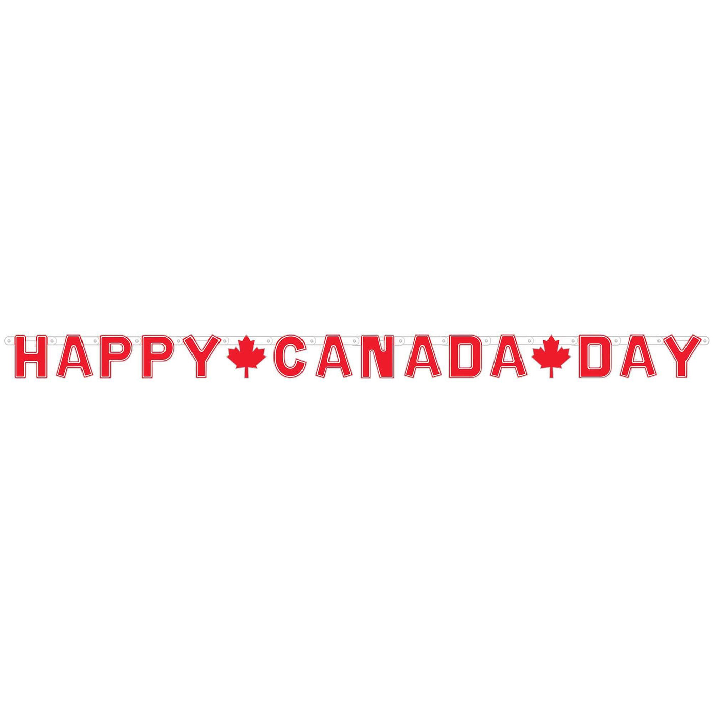 Bannière de lettres pour la fête du Canada