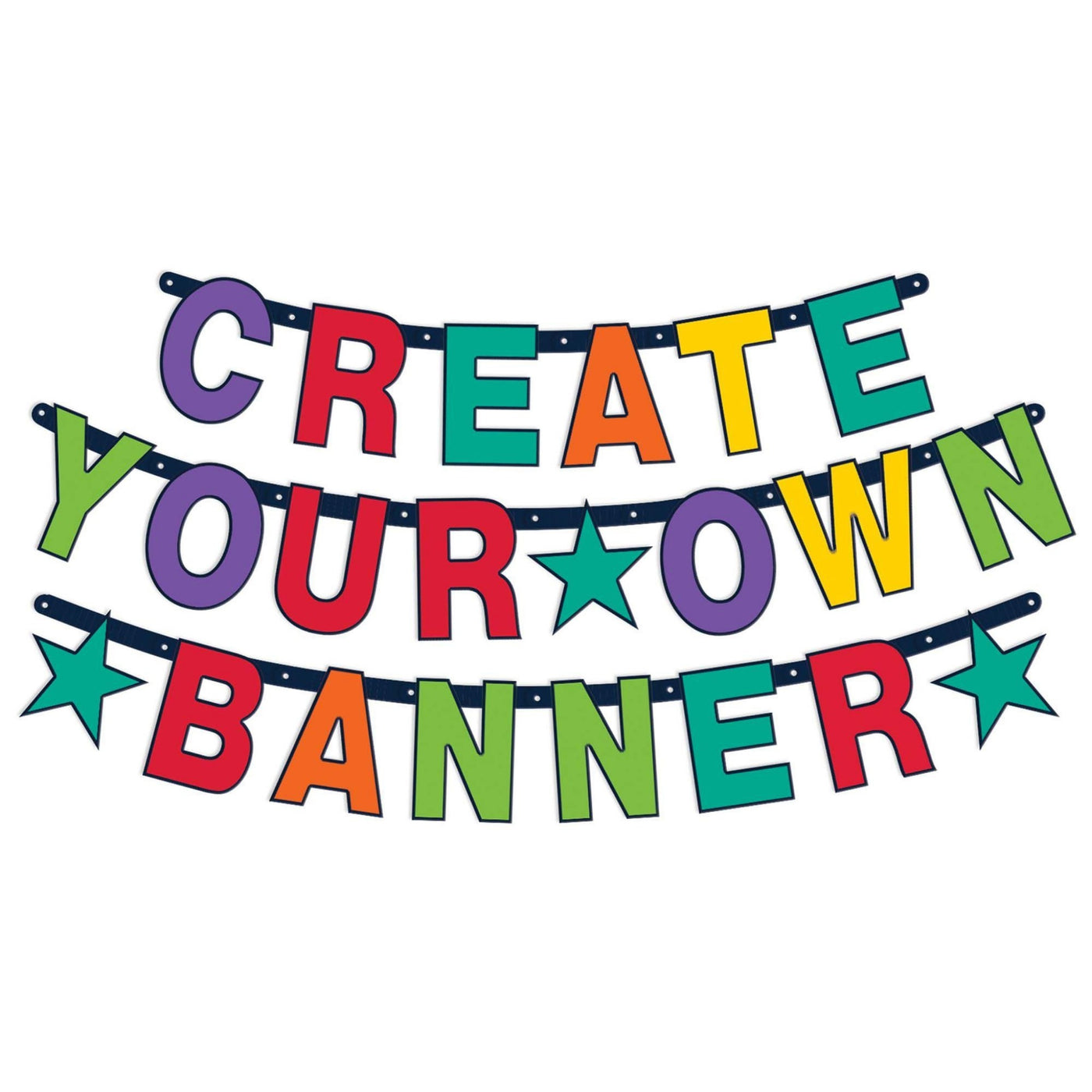 Multicolor Create Your Own Banner Kit