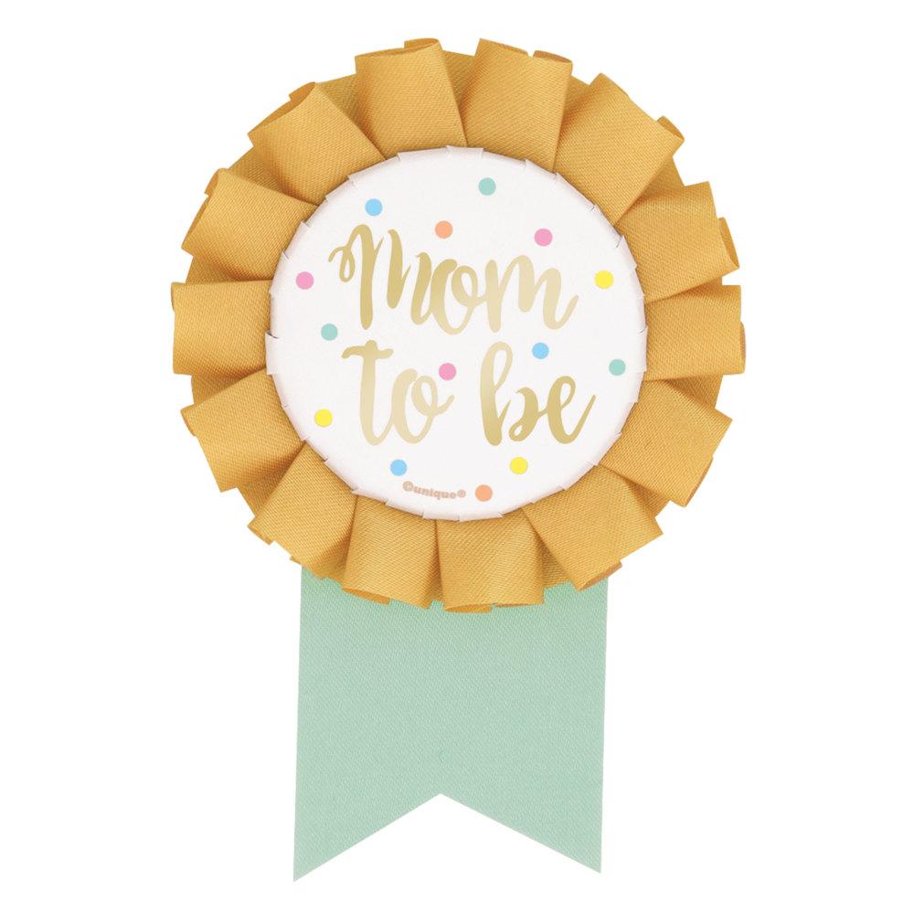 Mom To Be Foil Baby Shower Badge