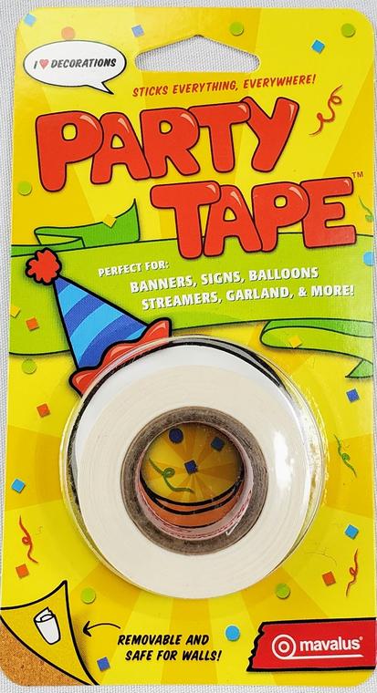 1" Party Tape - Hang Anything Anywhere! 30' Roll
