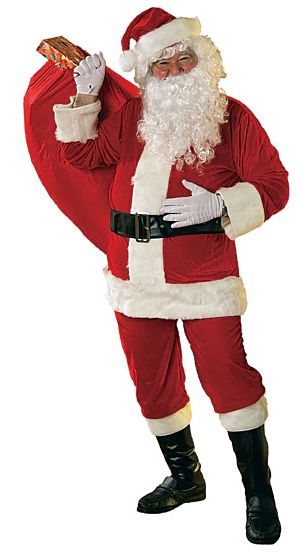 Costume de père Noël en peluche Regal XL