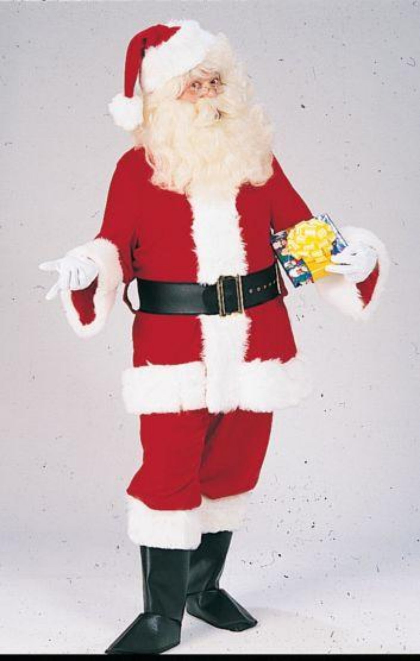 Deluxe Velveteen Santa Suit XL with Faux Fur Trim