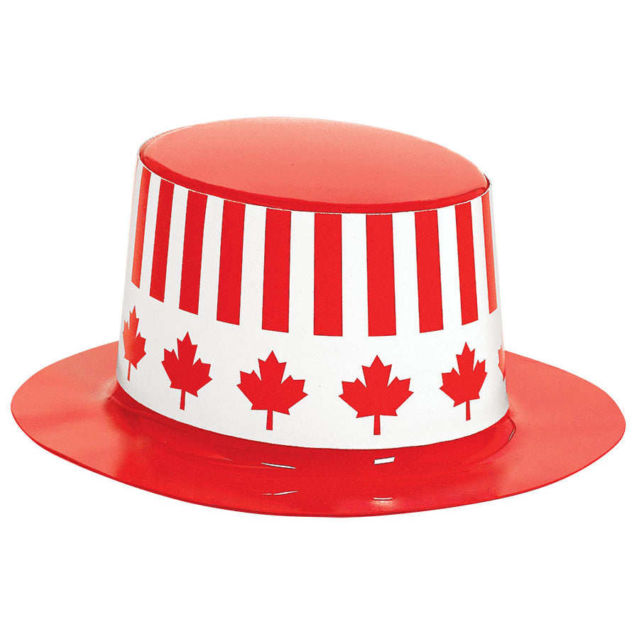 Canada Day Mini Plastic Top Hat