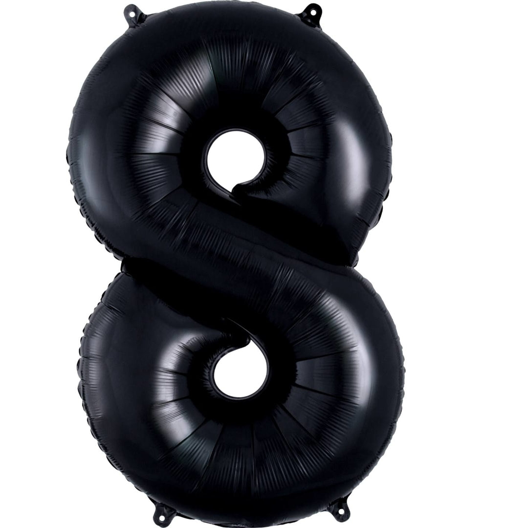 Jumbo Number Balloons Black