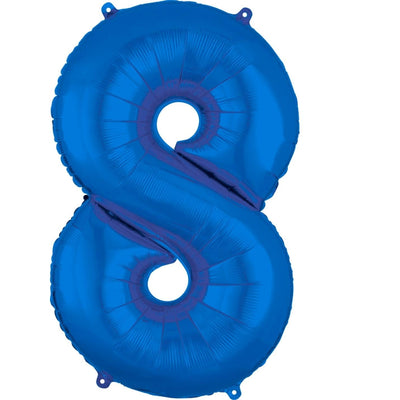 Jumbo Number Balloons Blue