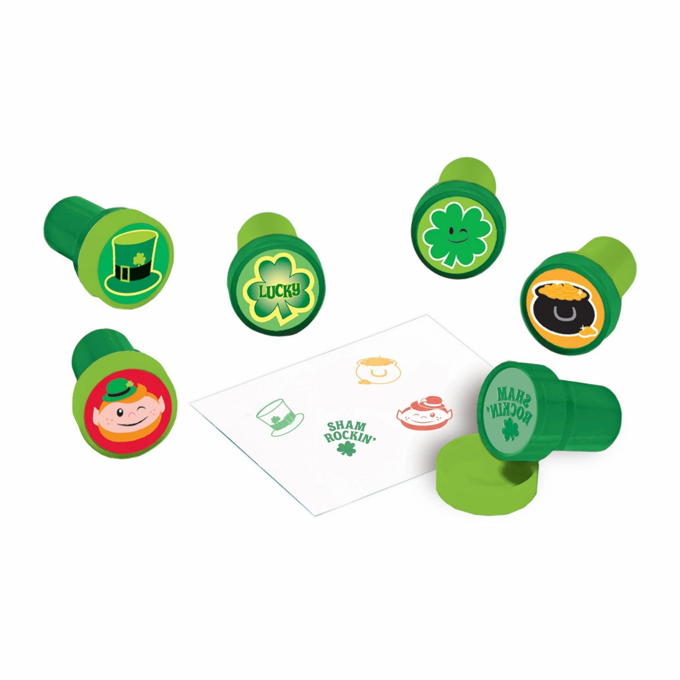 Set de timbres en plastique pour la Saint-Patrick