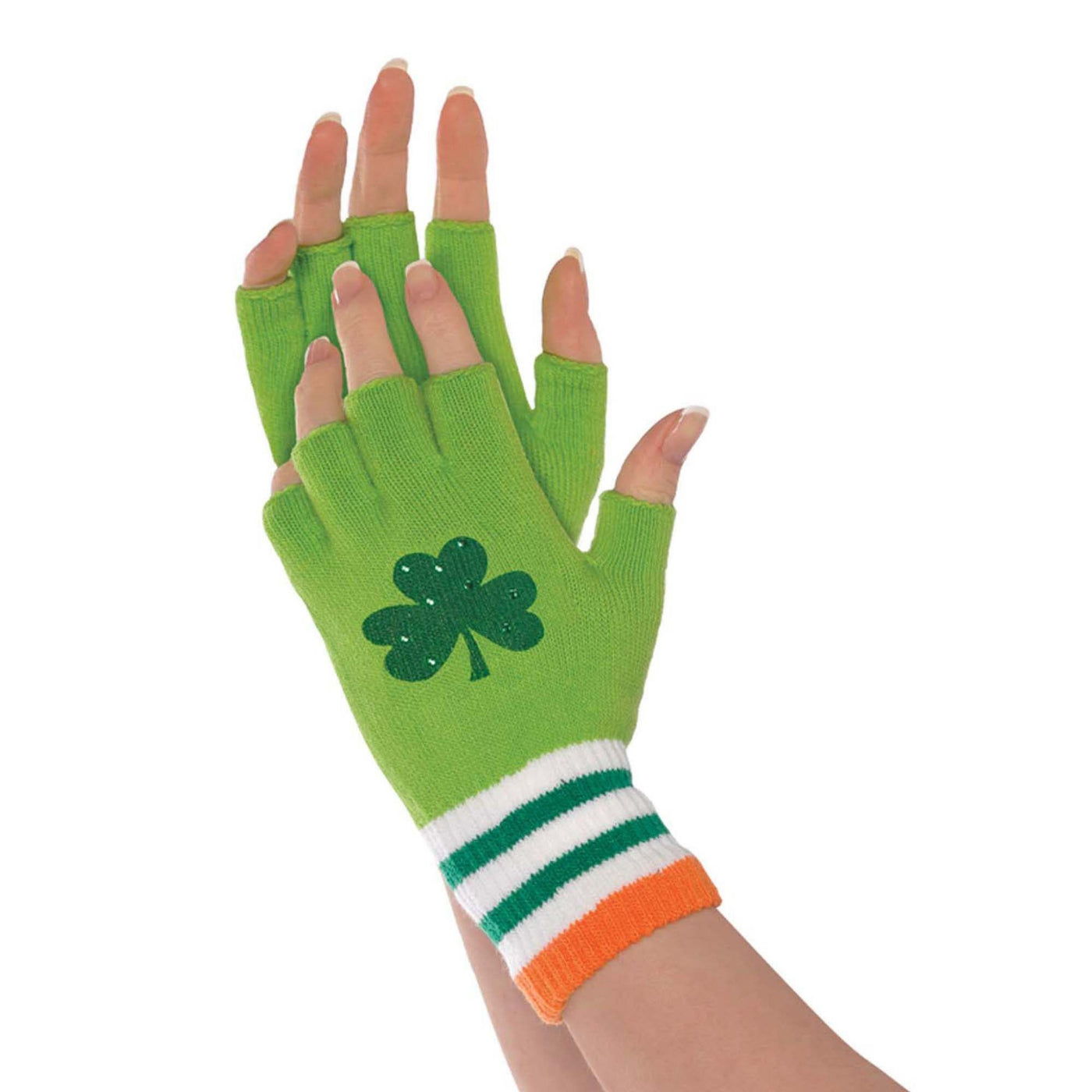 St. Patrick's Day Fingerless Gloves