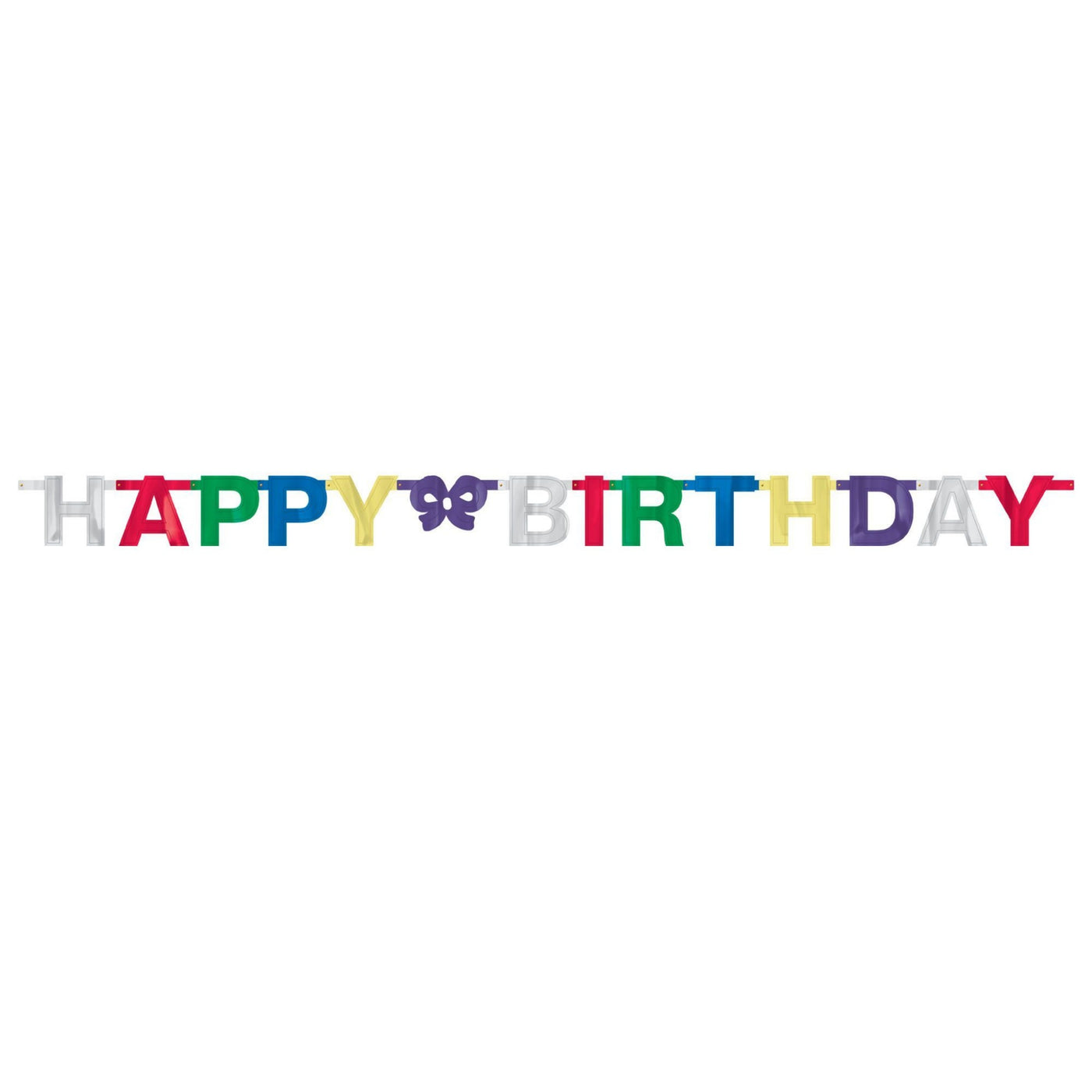 Petite banderole multicolore "Happy Birthday