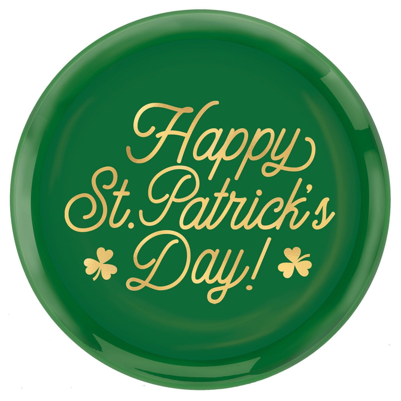 St. Patrick's Day Round Coupe Platter