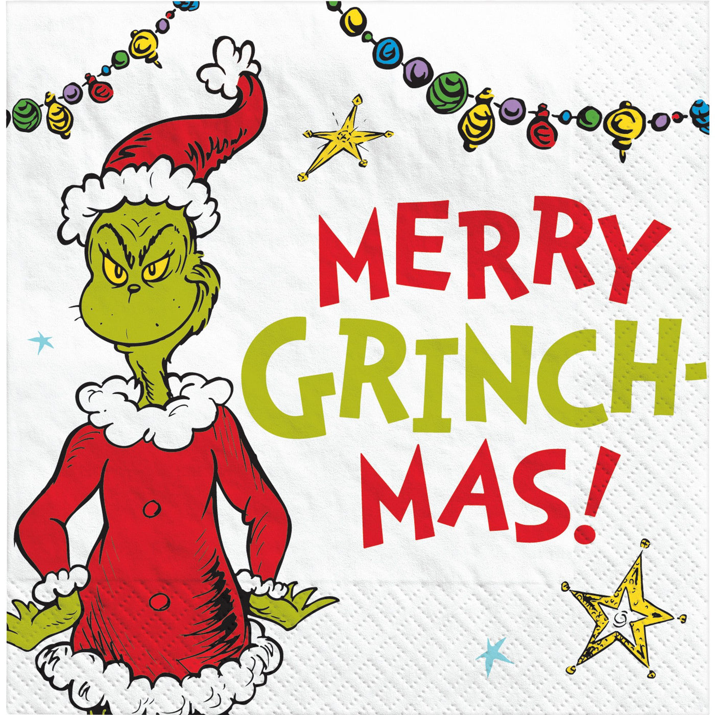 Traditional Merry Grinch-mas Napkins