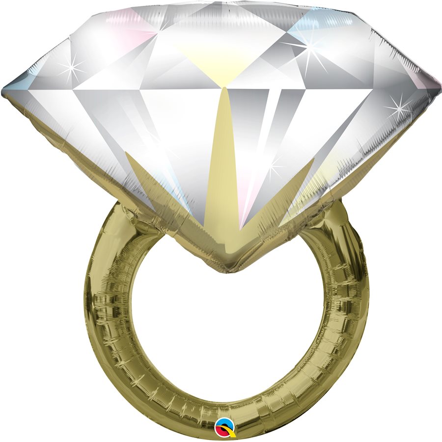 Anneau de mariage à diamant géant en Mylar