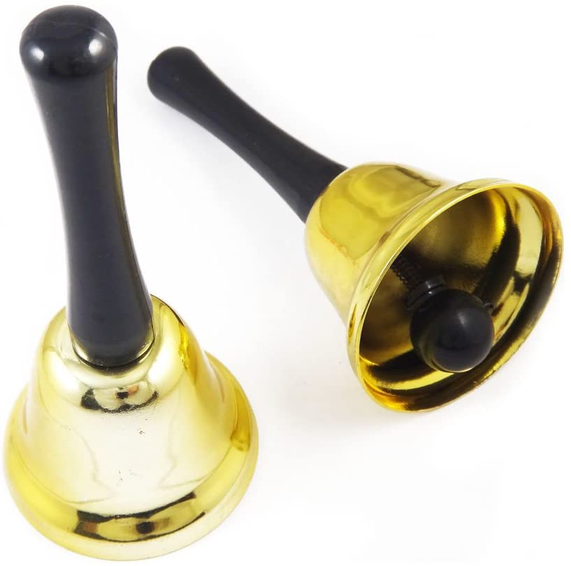 Gold Santa Hand Bell