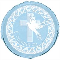 Mylar 18 po. Colombe Croix Bleue Communion