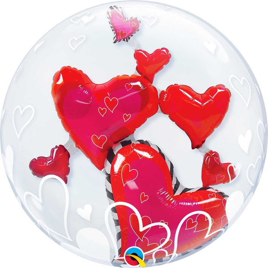 Double Bubble 24in. Lovely Floating Hearts