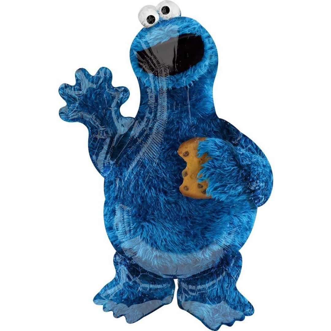 Mylar Jumbo Cookie Monster de la rue Sésame