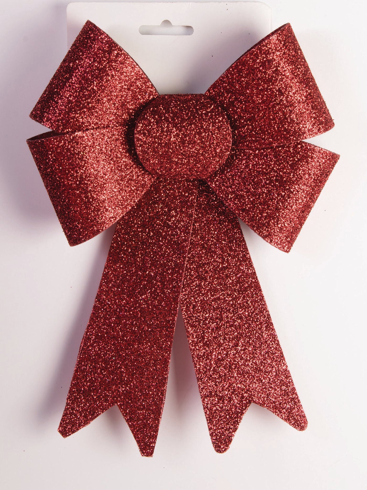 Red Glitter Bow 9IN