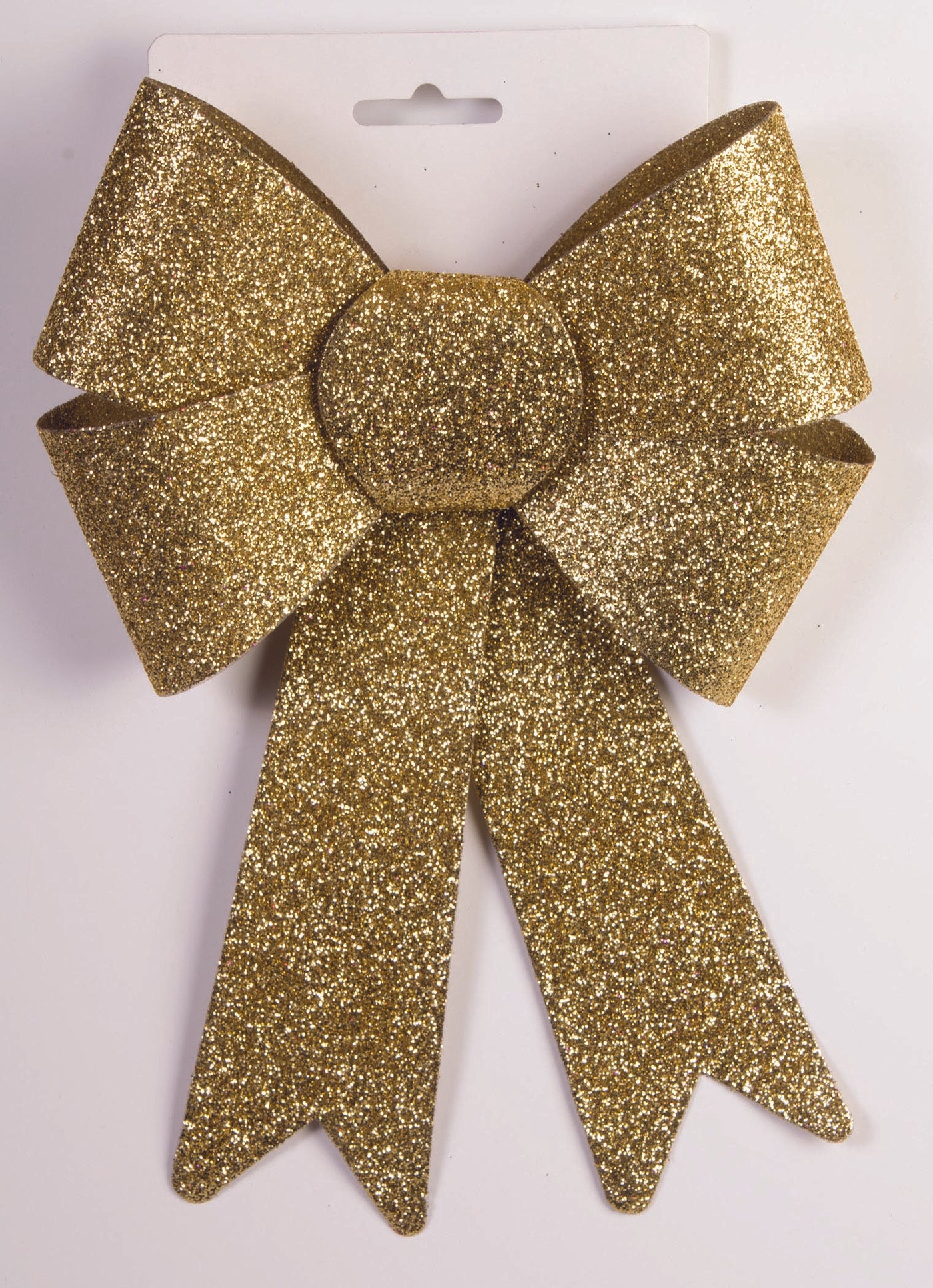 Gold Glitter Bow 9IN