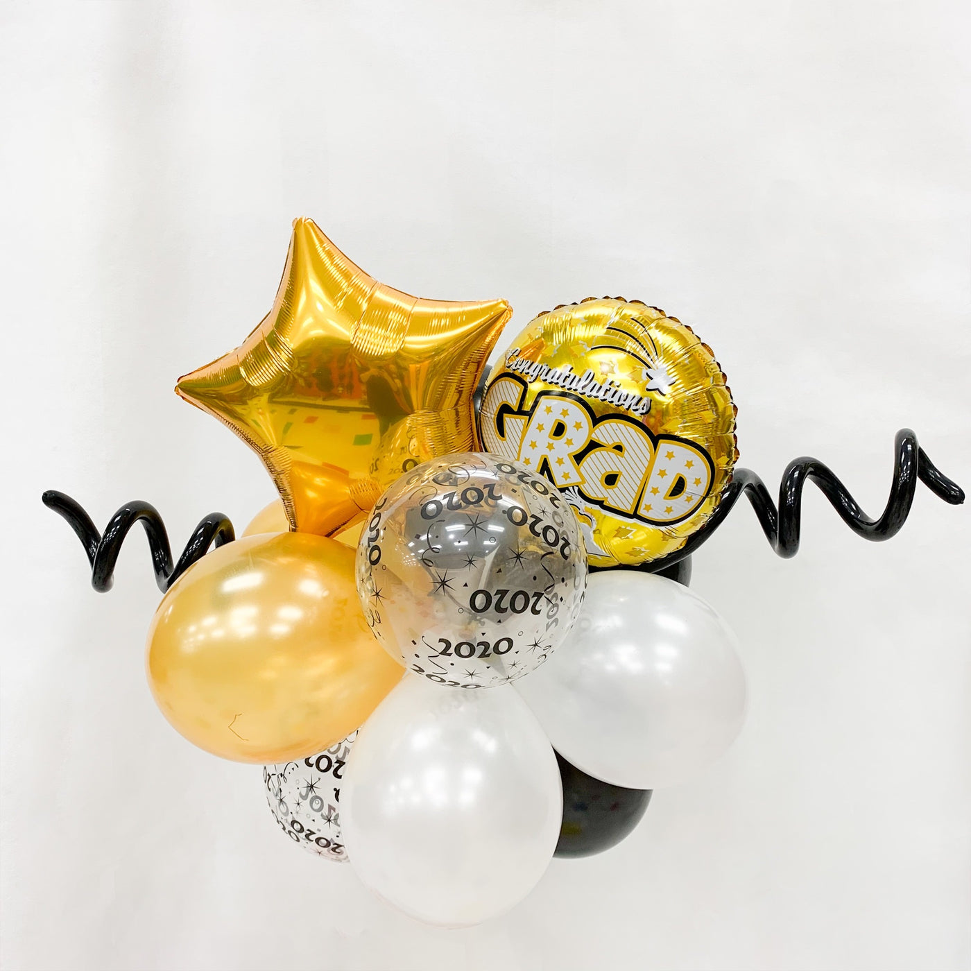 Grad Balloon Yard Stake  - Gold