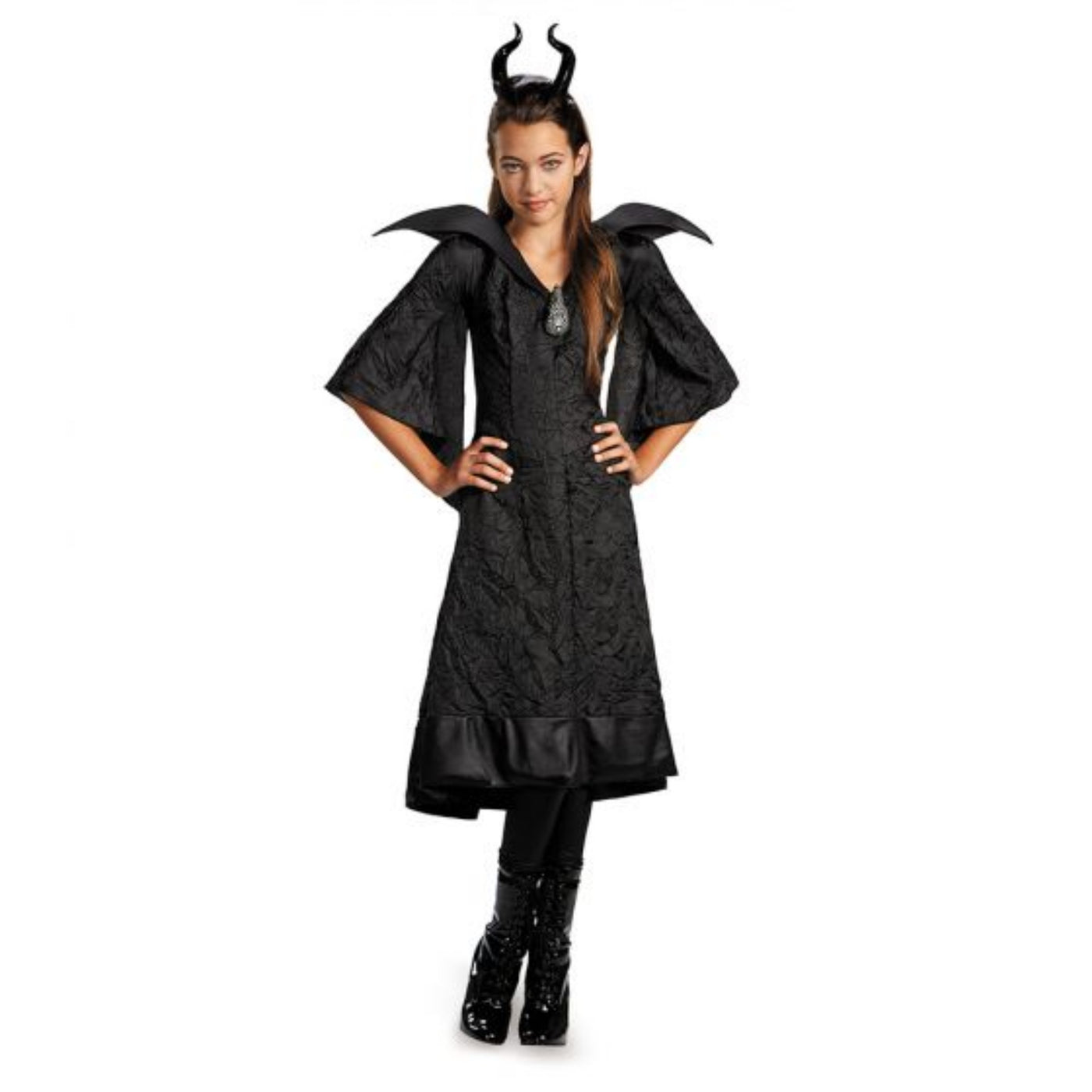 Classic Maleficent Christening Black Gown