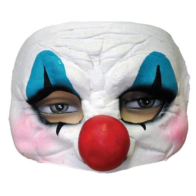 Demi-masque du clown joyeux