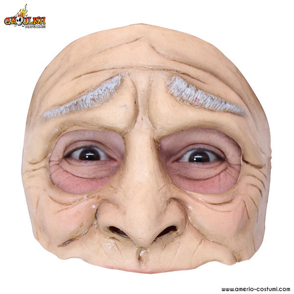 Funny Old Man Half Mask