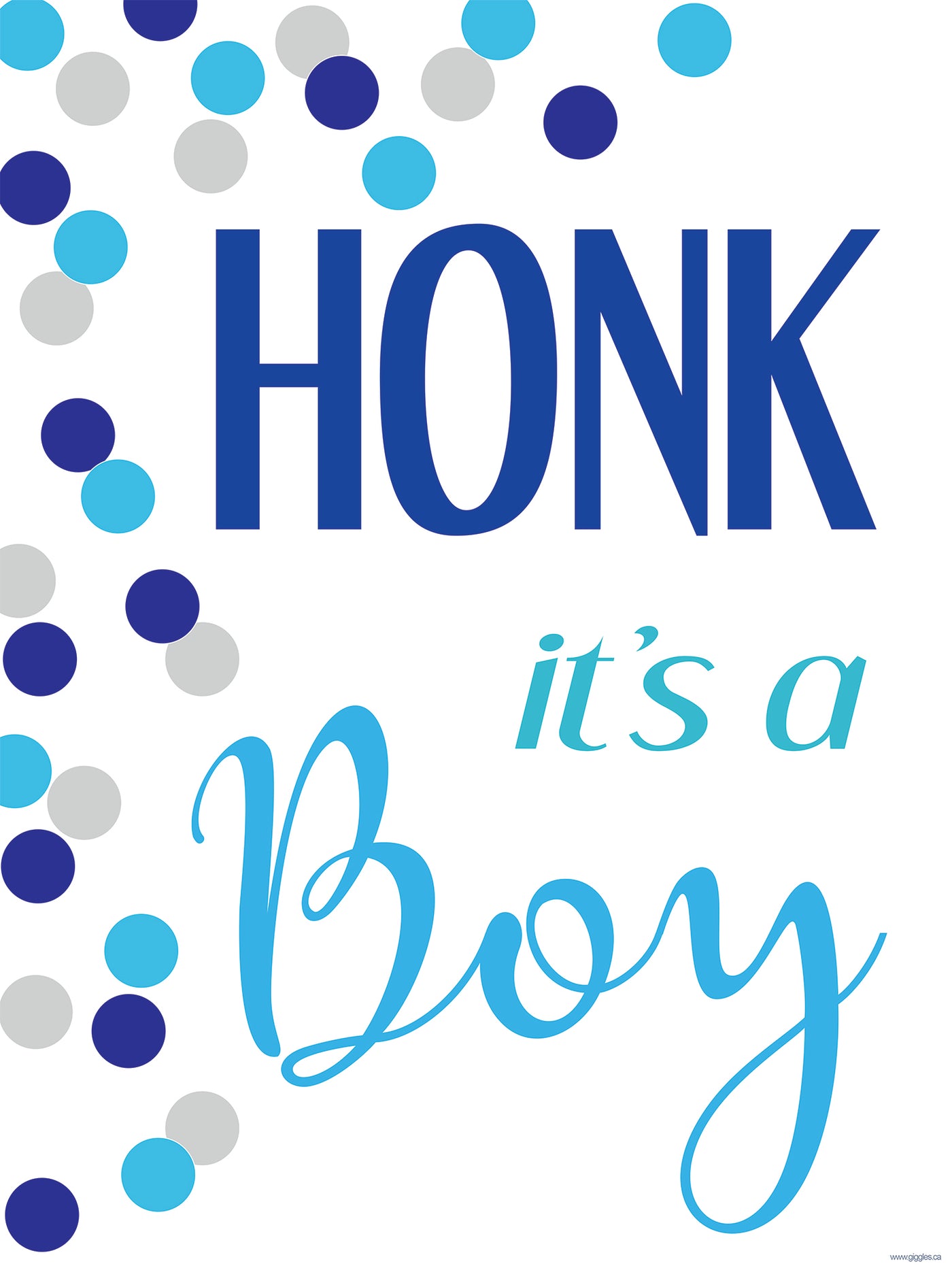 Honk It's a Boy-Yard Sign