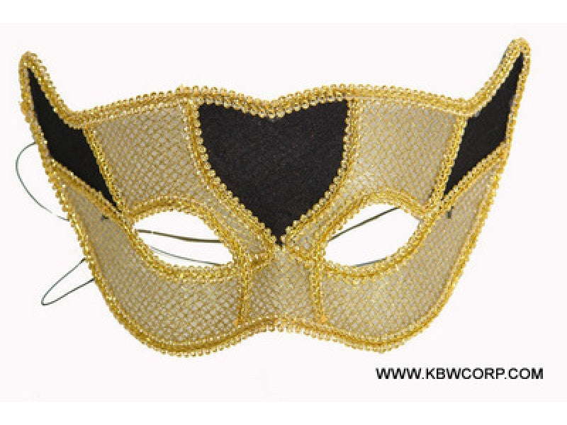 Party Wear Masks Black/Gold