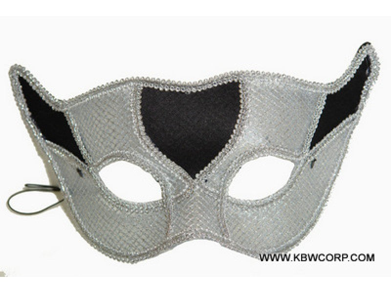 Party Wear Masks Black/Silver