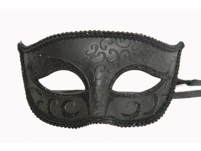 Venetian Styled Black Mask