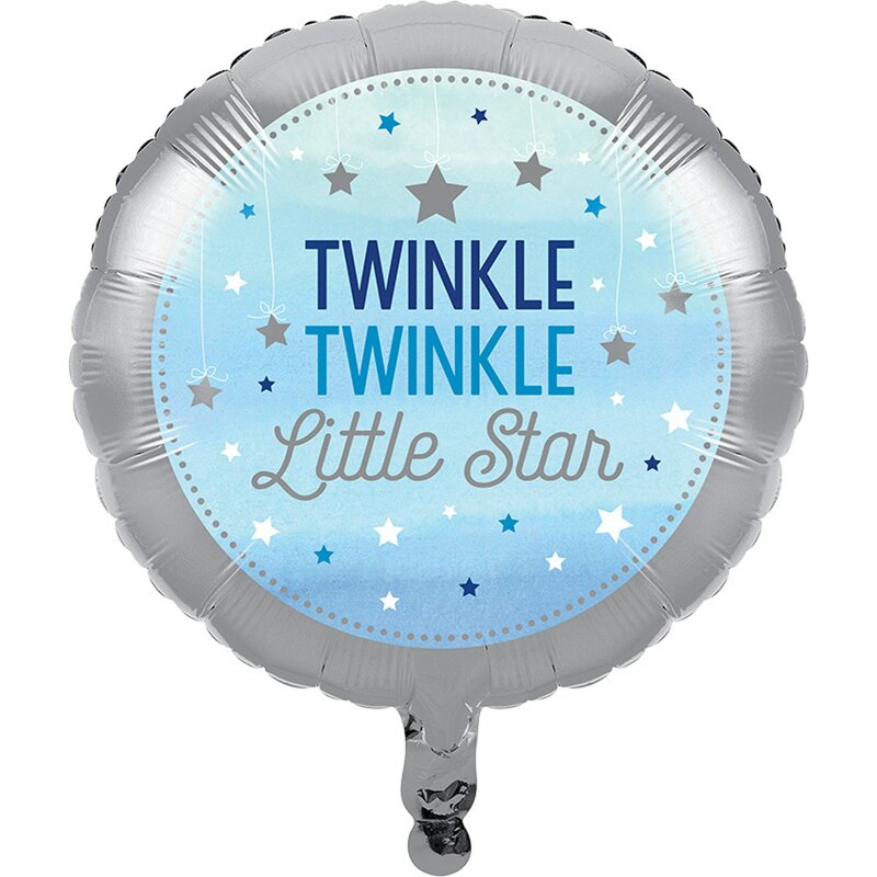 Mylar 18 po. Twinkle Twinkle Little Star Bleu
