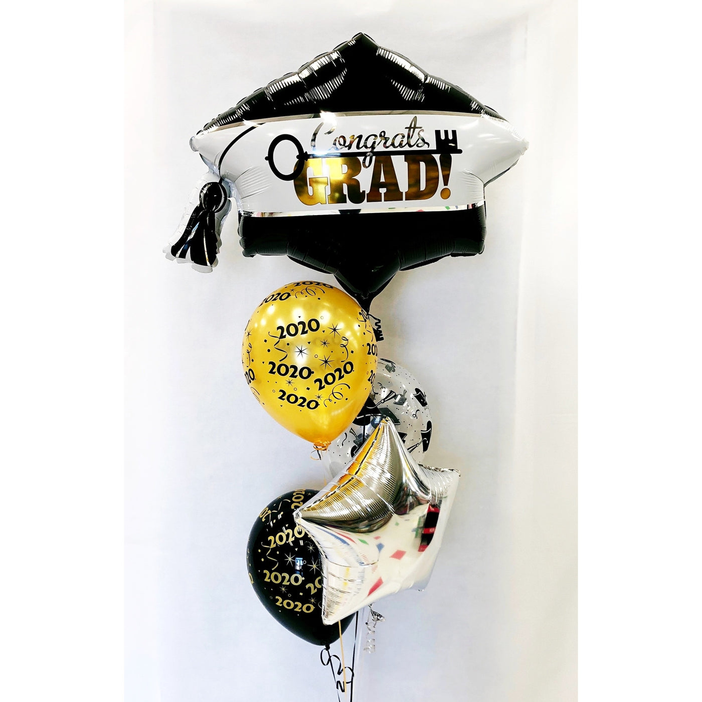 Graduation Grad Cap Balloon Bouquet