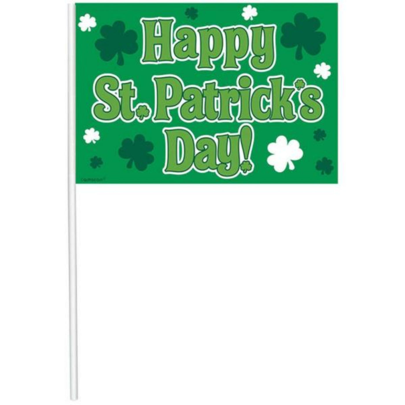 St. Patrick's Day Plastic Flags 