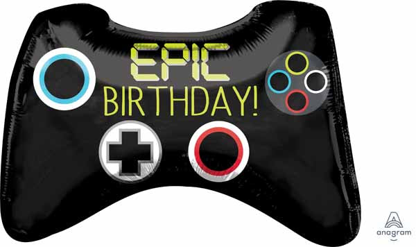 Mylar Jumbo Happy Birthday Epic Party Game Controller