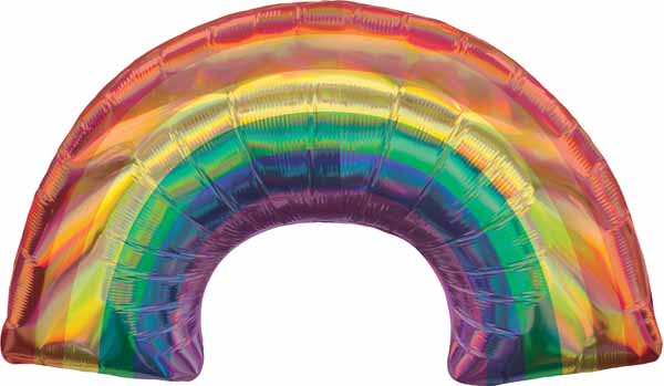 Mylar Jumbo Iridescent Rainbow