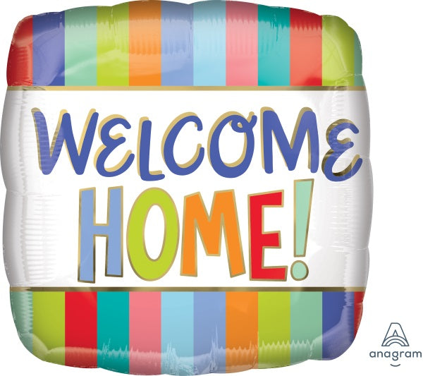 Mylar 18 in. Welcome Home Stripes