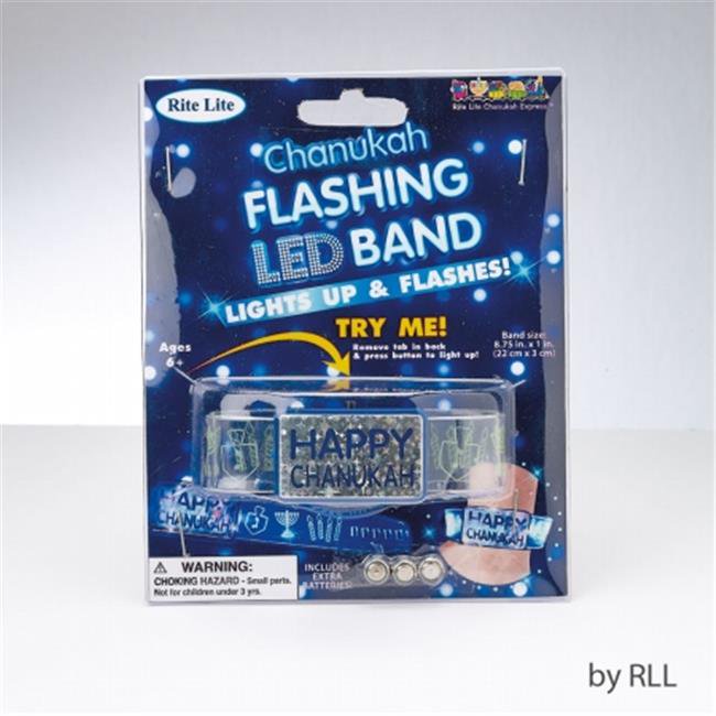 Flashing LED Hanukkah bracelet