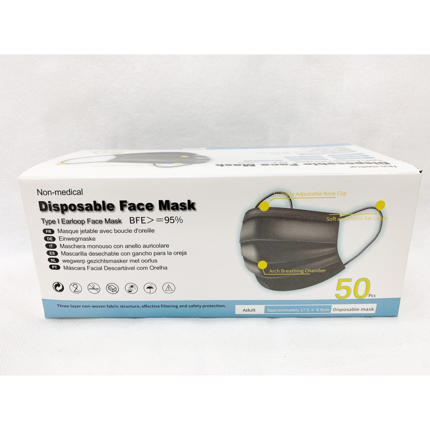 Protective Face Mask Black