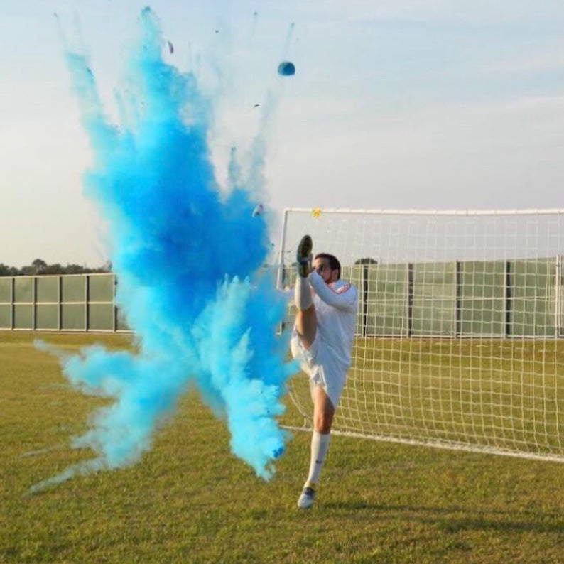Gender Reveal Soccer Ball - Blue