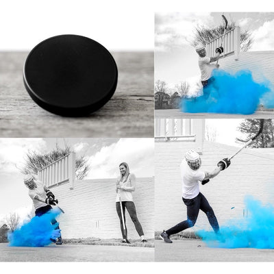 Gender Reveal Hockey Puck - Blue