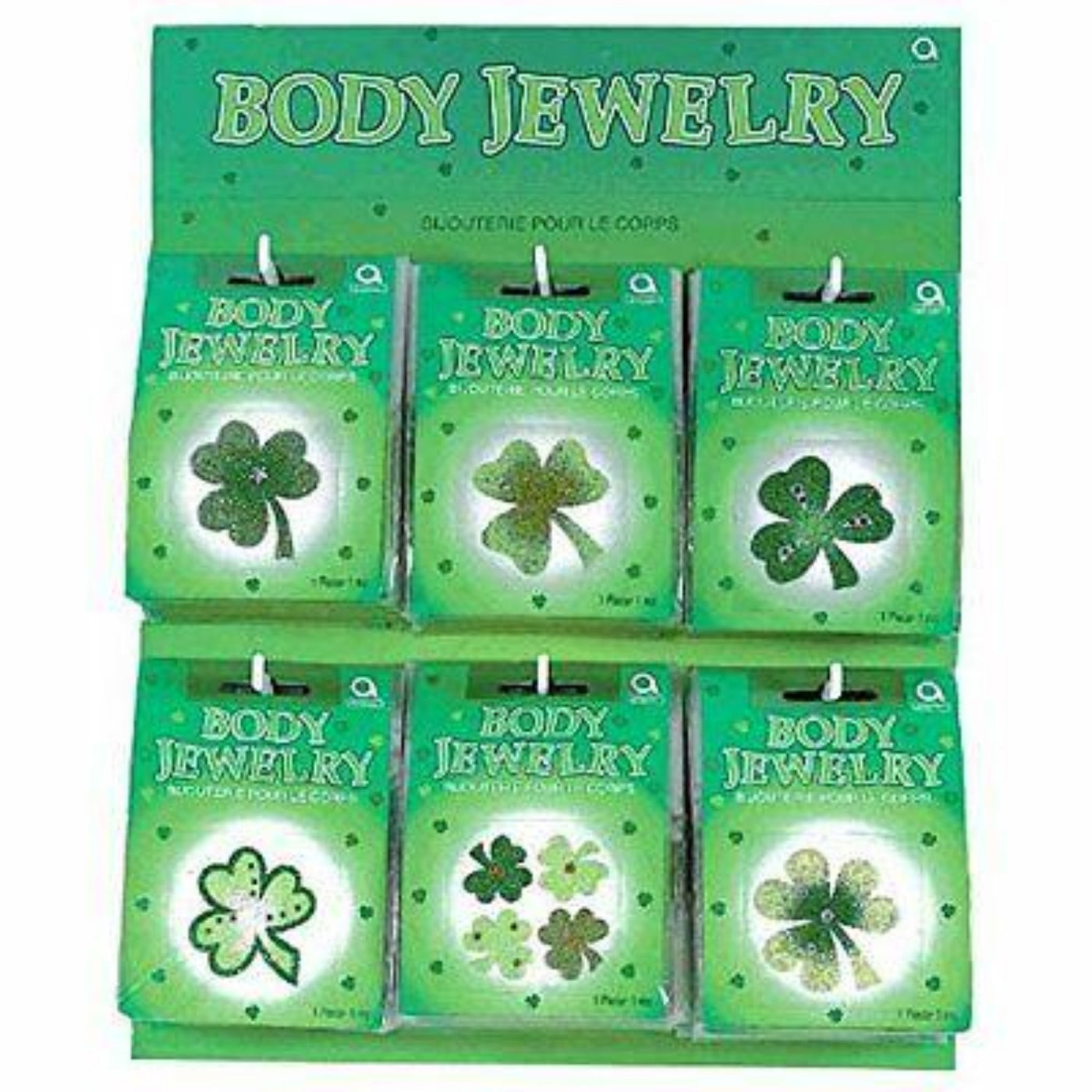 St. Patrick's Glitter Body Jewelry Assortment