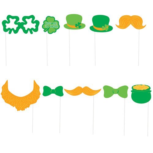 St. Patrick's Day Photo Props 10 ct