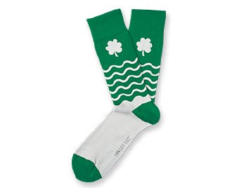 Socks Shamrock Waves