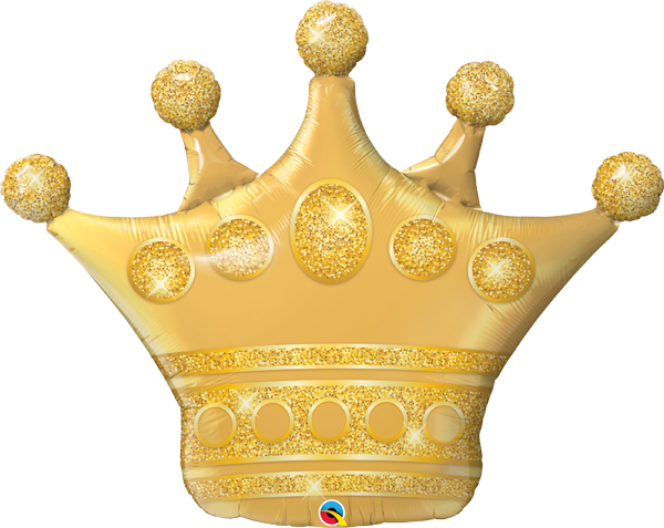 Mylar Jumbo Golden Crown