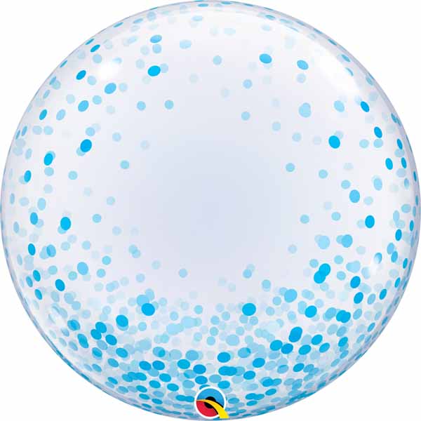 Bubble 24in. Blue Confetti