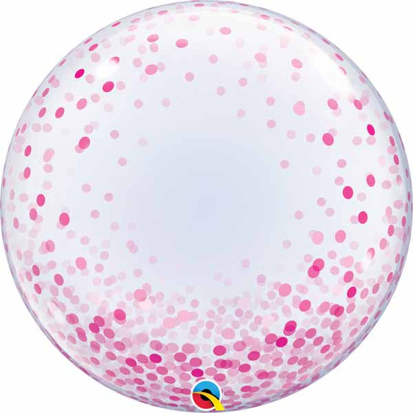 Bubble 24in. Pink Confetti